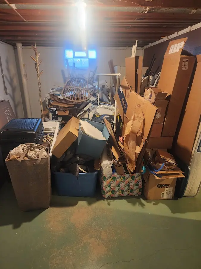 Roll-off dumpster container at job site for 20 Yard Dumpster Rental in Douglas